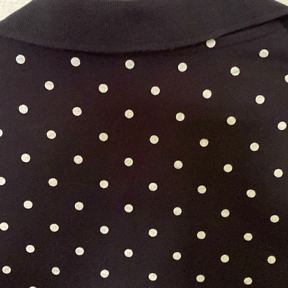 Tommy Hilfiger Women’s Navy with White Polka Dots Shirt Dress, Size M - Picture 7 of 7